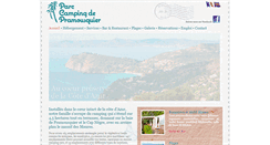 Desktop Screenshot of campingpramousquier.com
